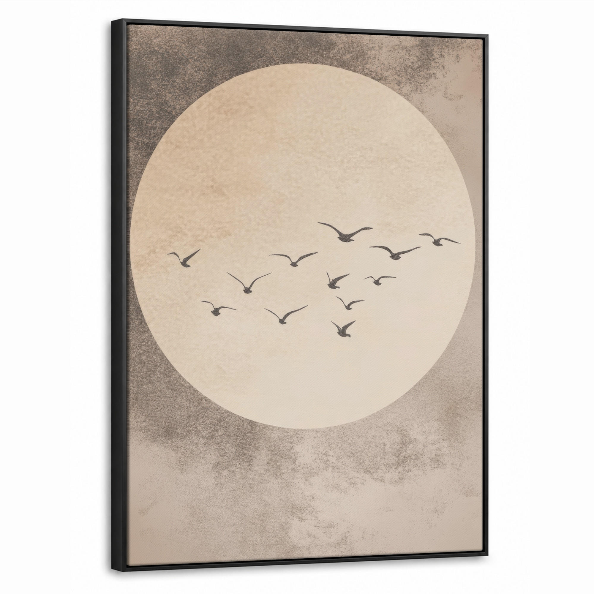 MuchoWow Leinwand Taupe 70x100 cm