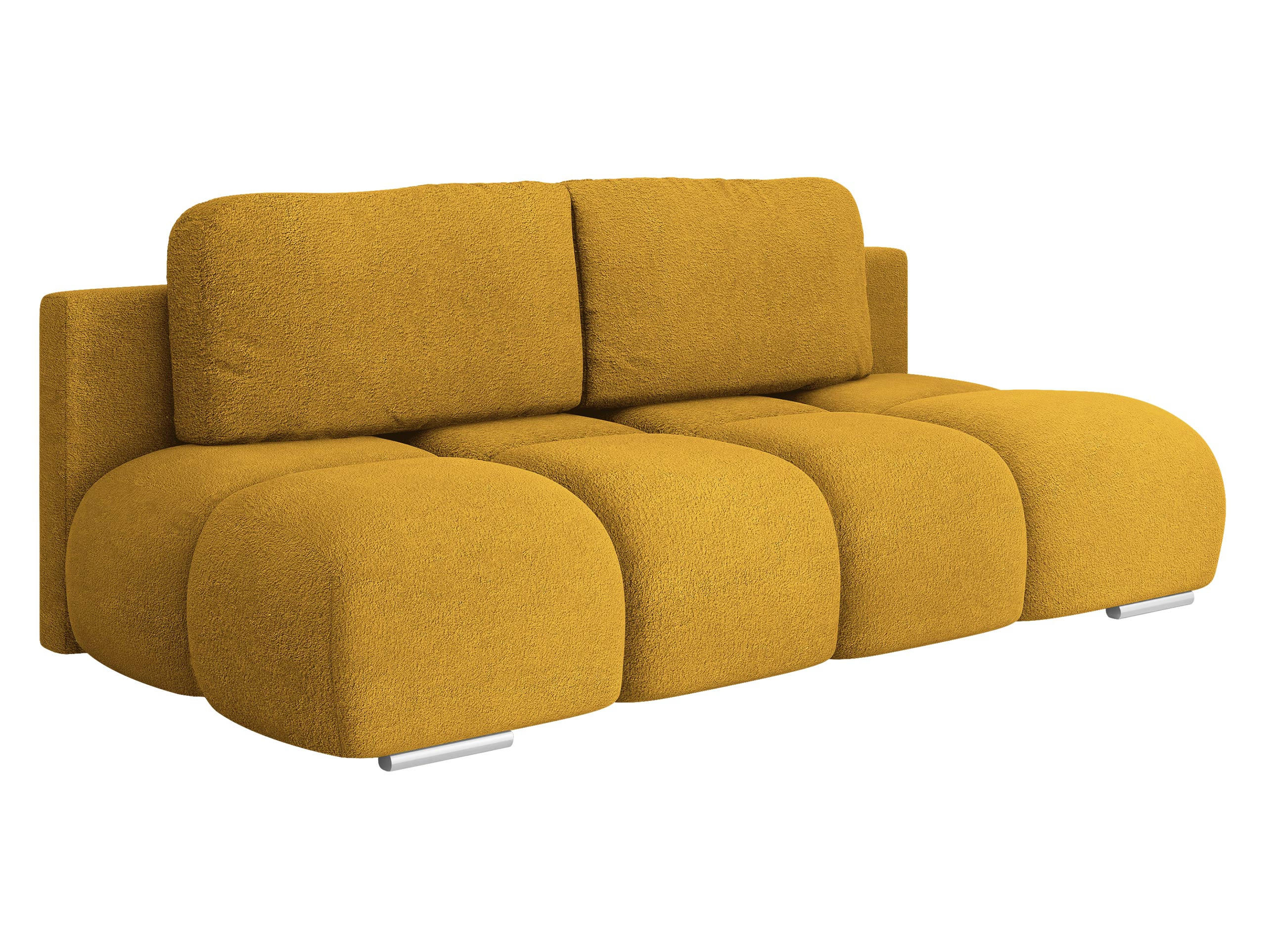SCHLAFSOFA Honey Mini - Currygelb/Schwarz, Holz/Kunststoff (195/89/90cm) - MIRJAN24