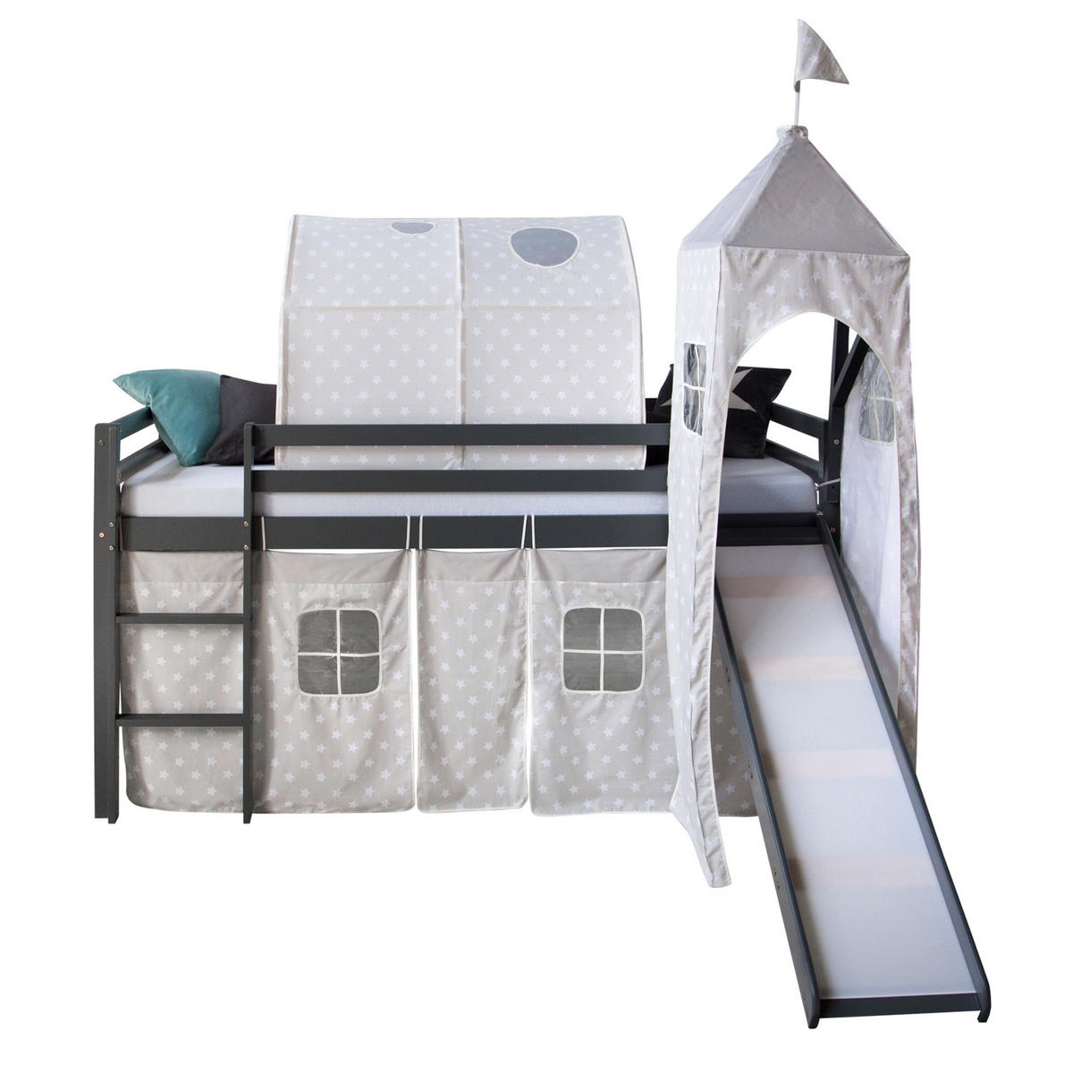 HOCHBETT 90/200 cm in grau - Grau, Holz - Homestyle4u