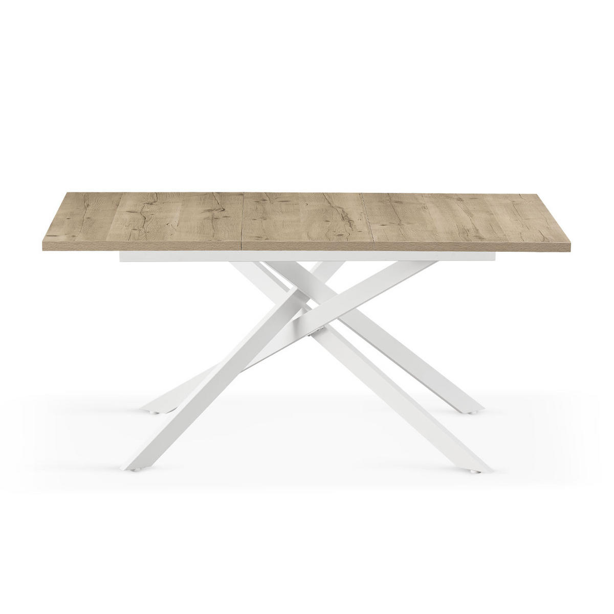 ESSTISCH BEA 120-160/80/76 cm Sandeiche - Sandfarben, Holz (80/120/76cm) - B&D Home