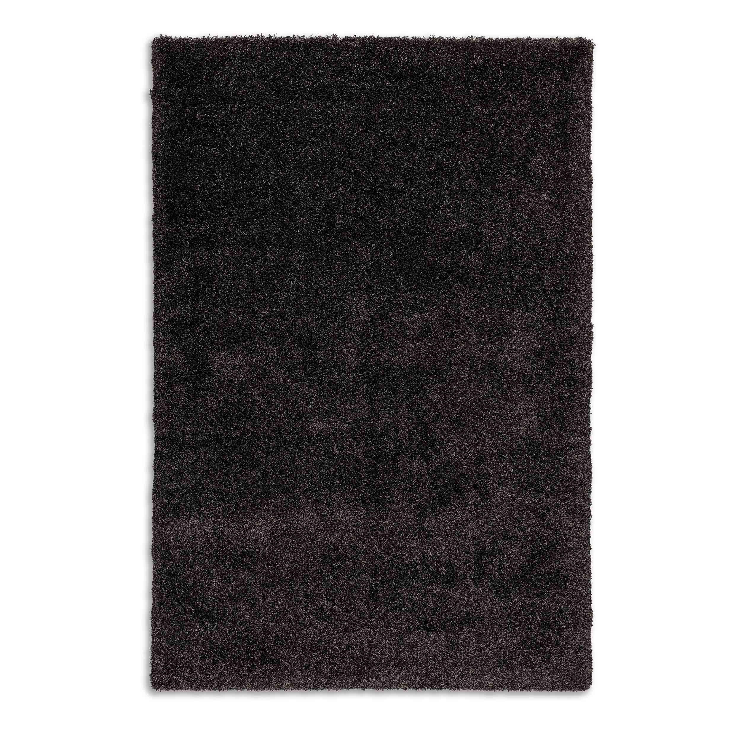 KOBEREC s vysokým vlasom LEVERAGE - čierna, textil/prírodné materiály (133/190cm) - Schöner Wohnen