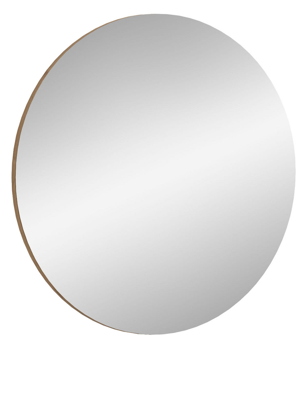 WANDSPIEGEL in Artisan Eiche rund Flurspiegel Ø 70 cm, Borga - Eiche Artisan, Glas/Holzwerkstoff (70/70/6cm) - Inn.Furn