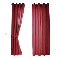 VORHANG 2ER SET BERLIN HxB 245x140cm Bordeaux - Bordeaux, Textil (140/245/245cm) - Gardinenbox