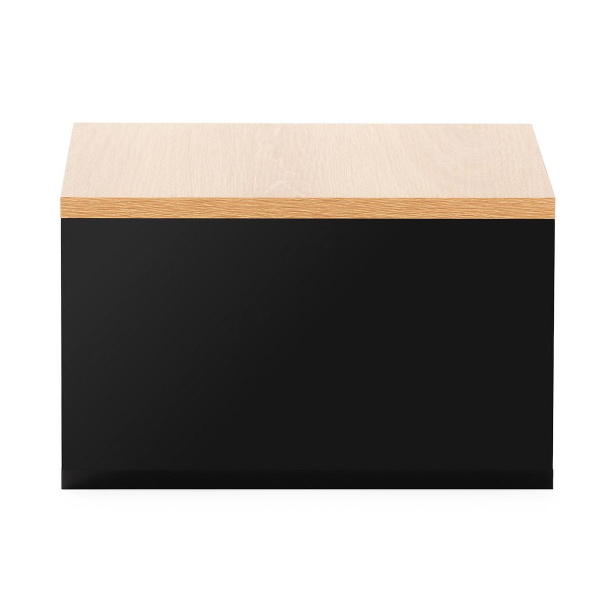 NACHTTISCHE schwebende – Set aus 2 schewebende Nachttischen Desi Schwarz/Eiche - Schwarz, Holzwerkstoff (40/21/35cm) - VS Venta-stock