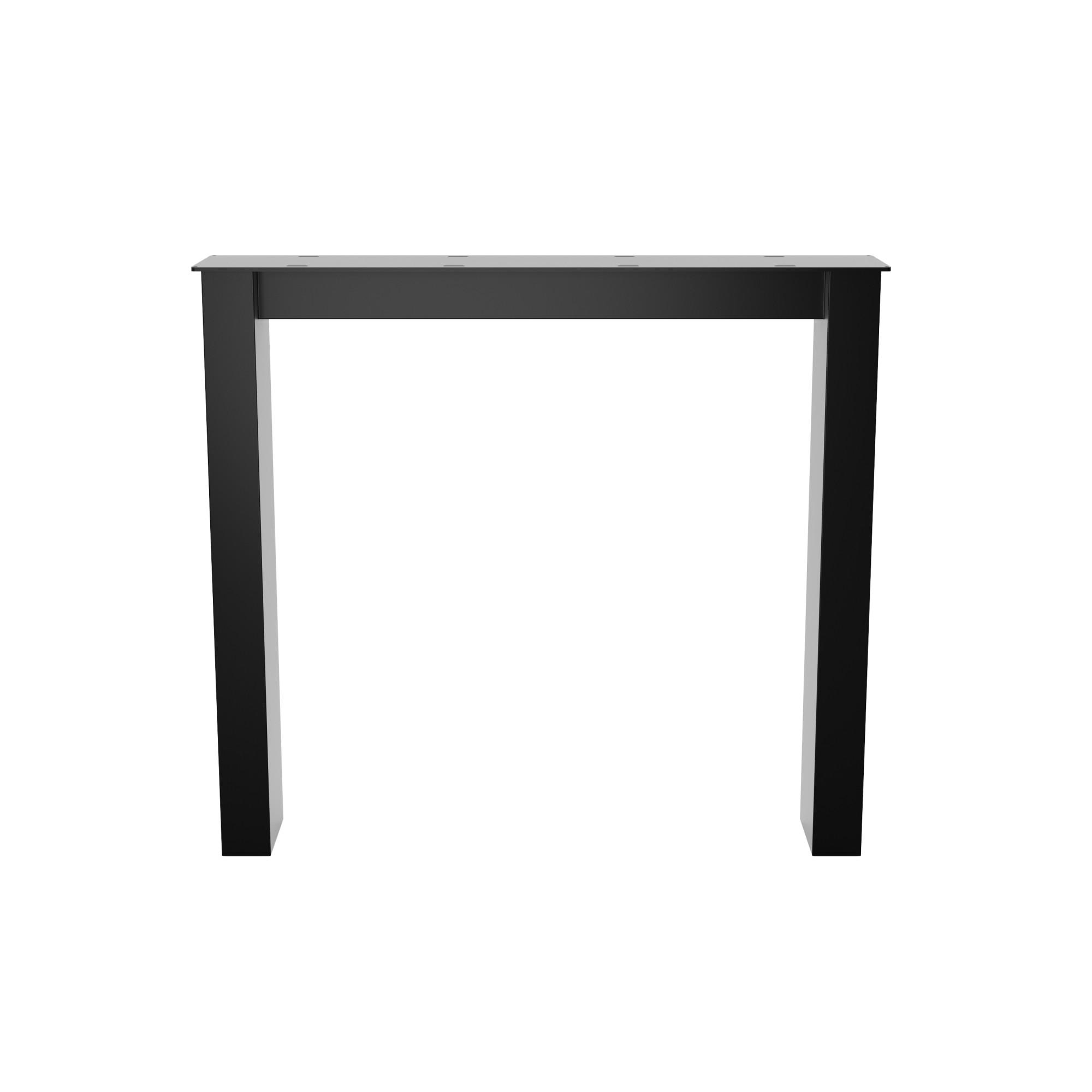 TISCHBEINE Etamin Lite Extreme 2er-Set Schwarz 72cm - Schwarz, Metall (80/72/10cm) - Metalo Pro