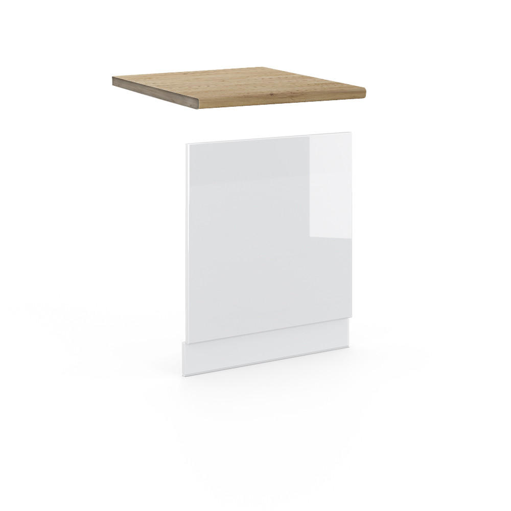FRONTPANEL Fame-Line Vit h&ouml;gblank 60 cm , AP Oak Vit h&ouml;gglans, Vit 67.4/60/60 cm