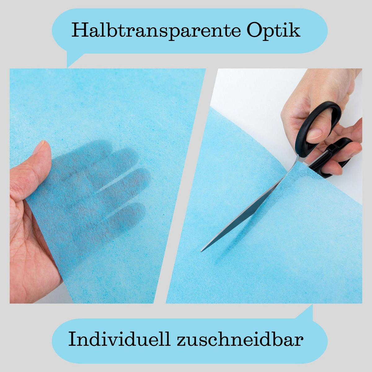 TISCHLÄUFER Vlies blau, 30 cm x 25 m, dekoratives Tischband für Hochzeit & Geburtstag - Blau, Textil (30/2500cm)