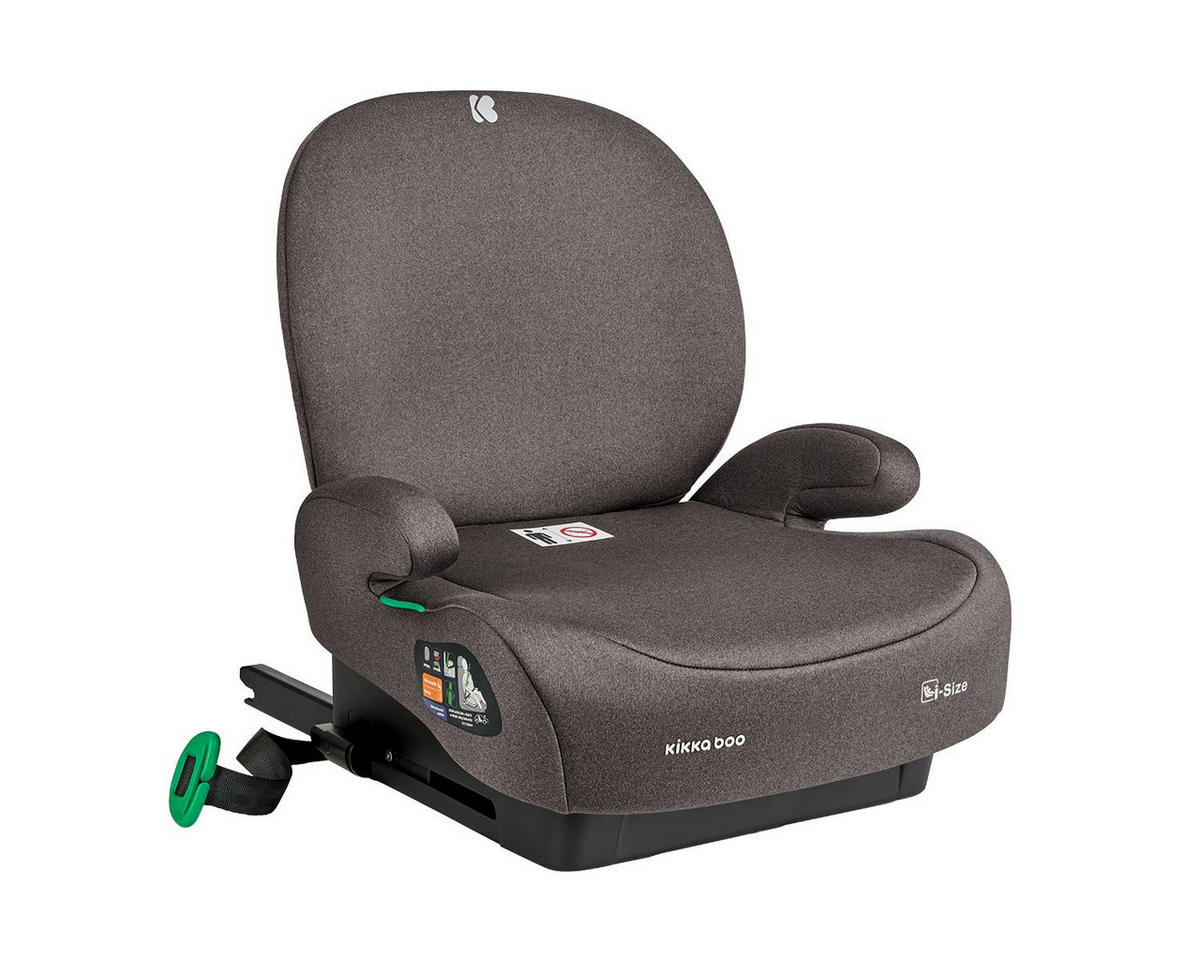 SITZERHÖHUNG i-Boost Braun i-Size (125-150cm) ISOFIX Rückenlehne - Braun, Kunststoff (44/36/41cm) - Kikka boo