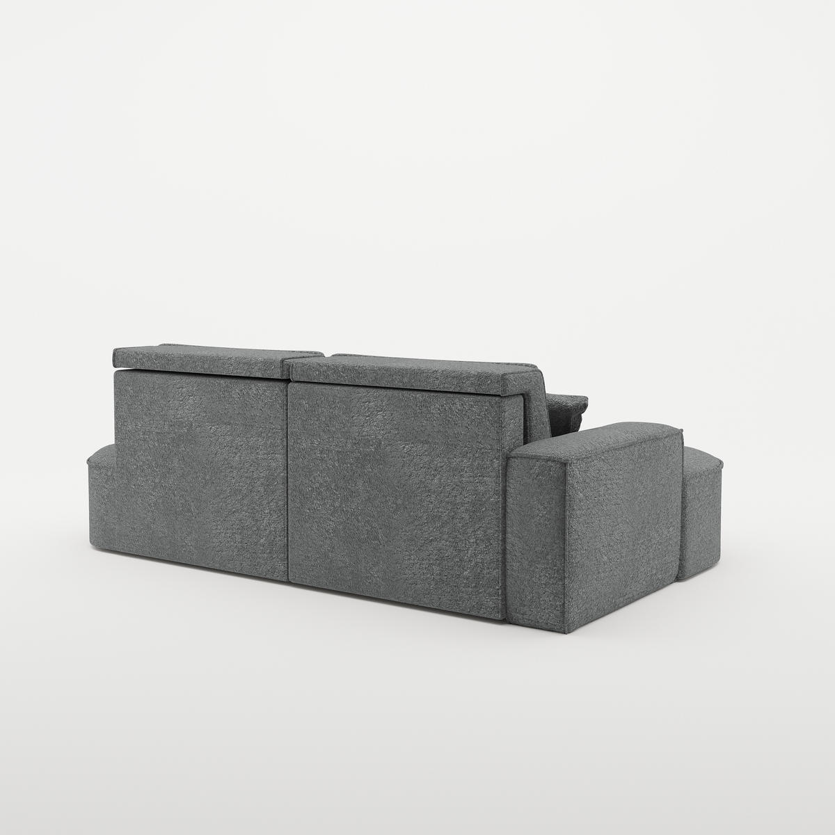 ECKSOFA Modena Pro - Komfort Und Stil stoff Arena Anthrazit Links - Anthrazit, Holz (278/179cm) - Kaiser Möbel