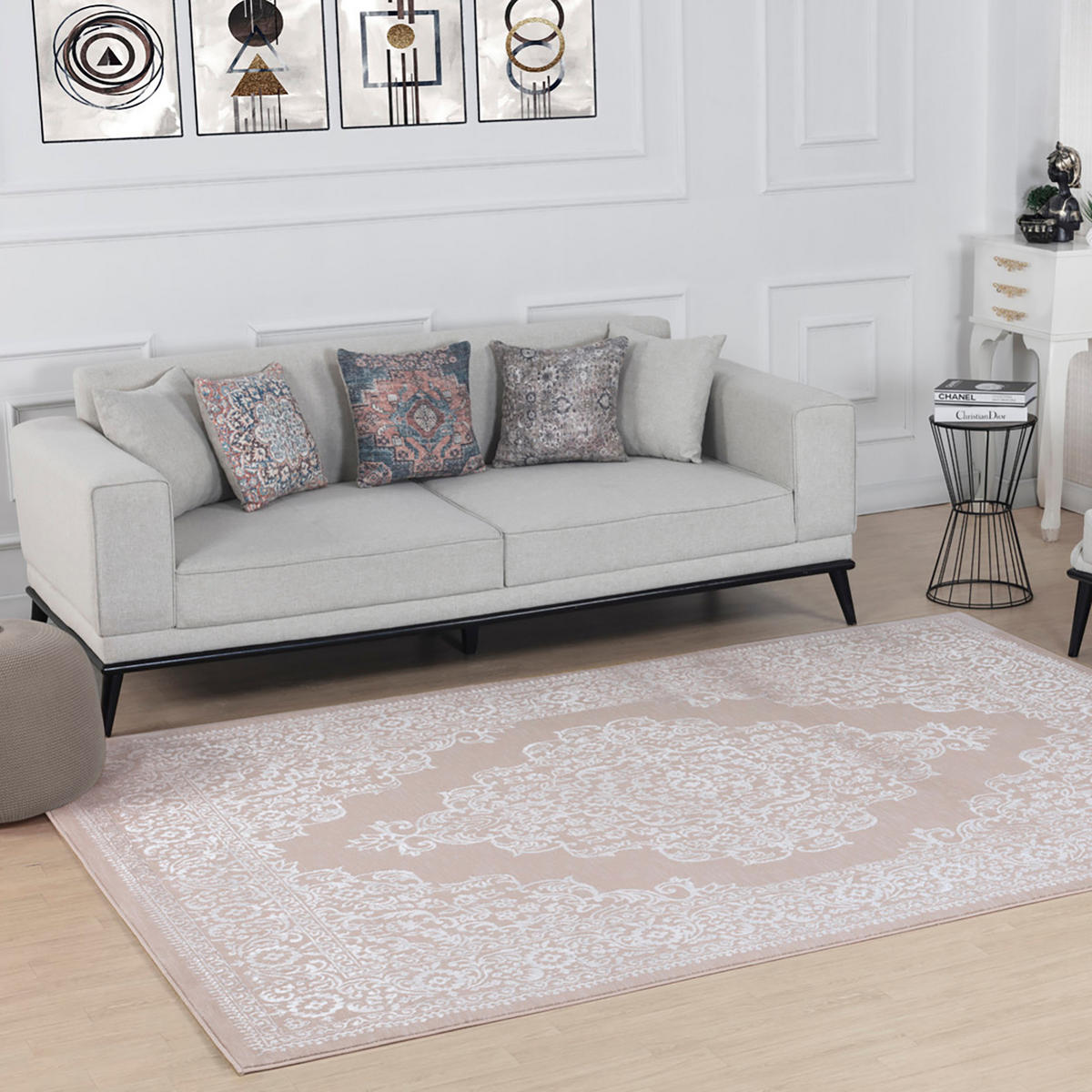 VINTAGE-TEPPICH 120x170 cm Beige - Beige, Naturmaterialien/Textil (120/170cm) - LIVABLISS