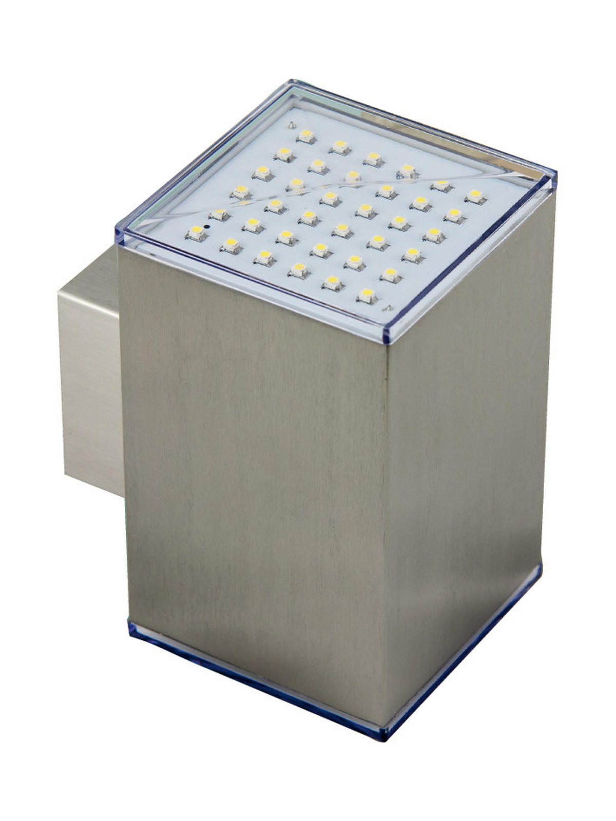 LED-AUSSENWANDLEUCHTE - beidseitig leuchtende Edelstahl-Lampe mit modernem Design für Außenfassaden - Weiß, Metall (11.2/9/8cm) - Northpoint