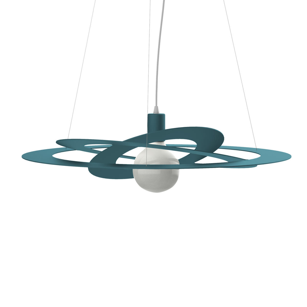 HÄNGELEUCHTE - Blau, Metall (60/60/27cm) - Lumicom