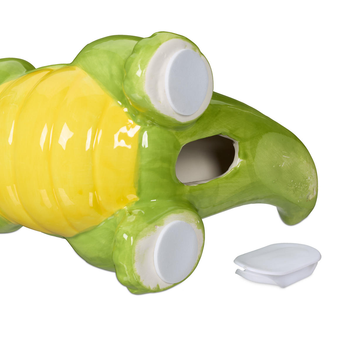 SPARDOSE - Grün, Stein (10/19/15.5cm) - Relaxdays