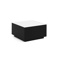 COUCHTISCH QUADRA - Schwarz/Weiß, Holzwerkstoff (65/65/35cm) - Meblini