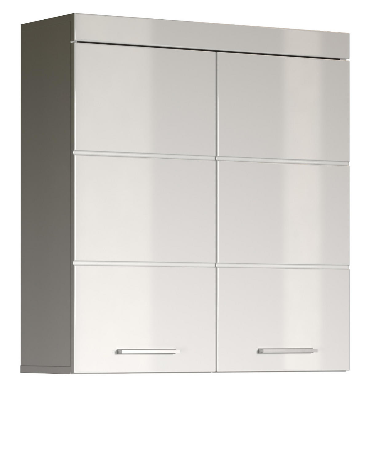 HÄNGESCHRANK weiß Hochglanz 73 x 77 cm, Badschrank hängend - Weiß, Holzwerkstoff/Kunststoff (73/77/23cm) - Top.Furn