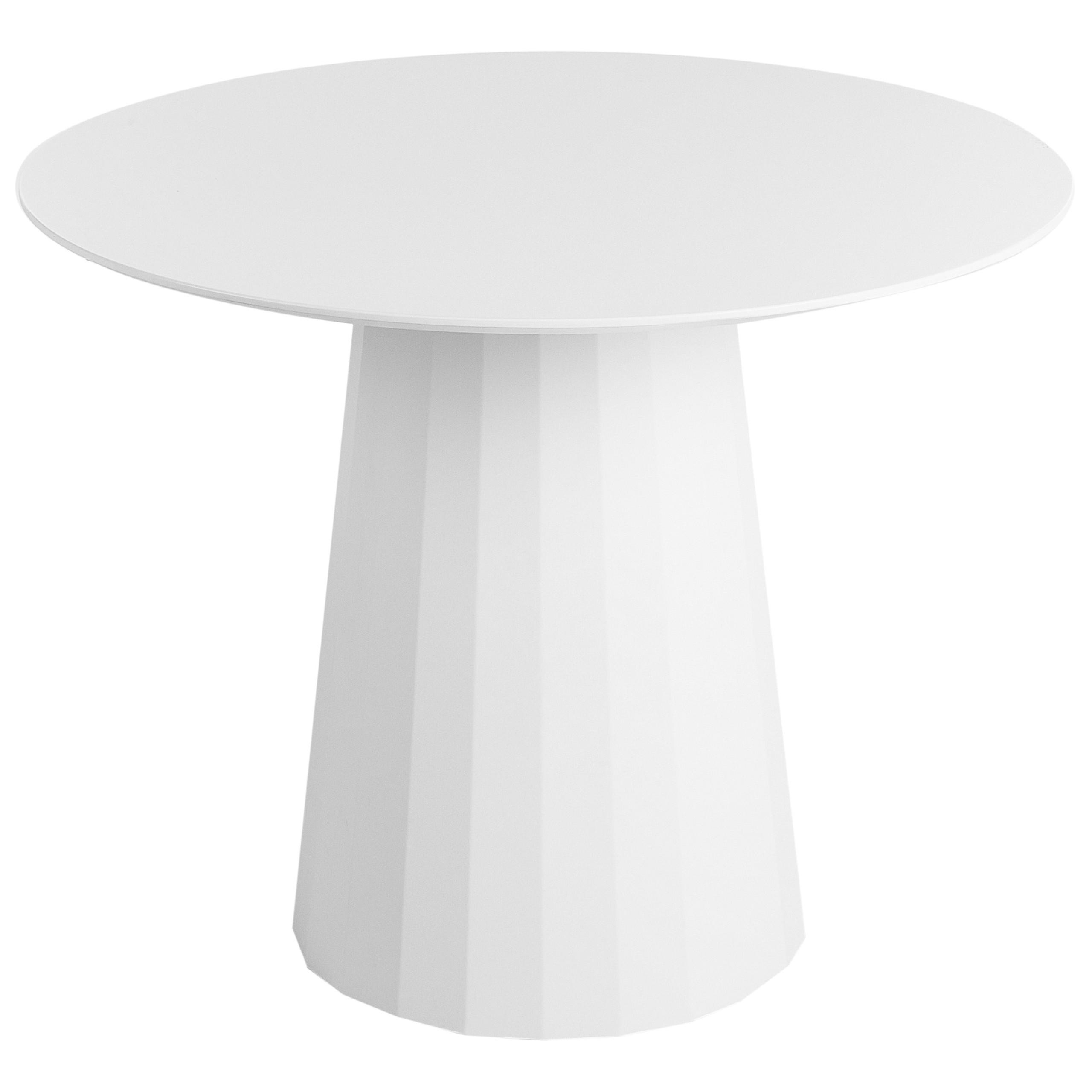Beliani JÍDELNÍ STŮL Bílý 100 /100 cm Plato