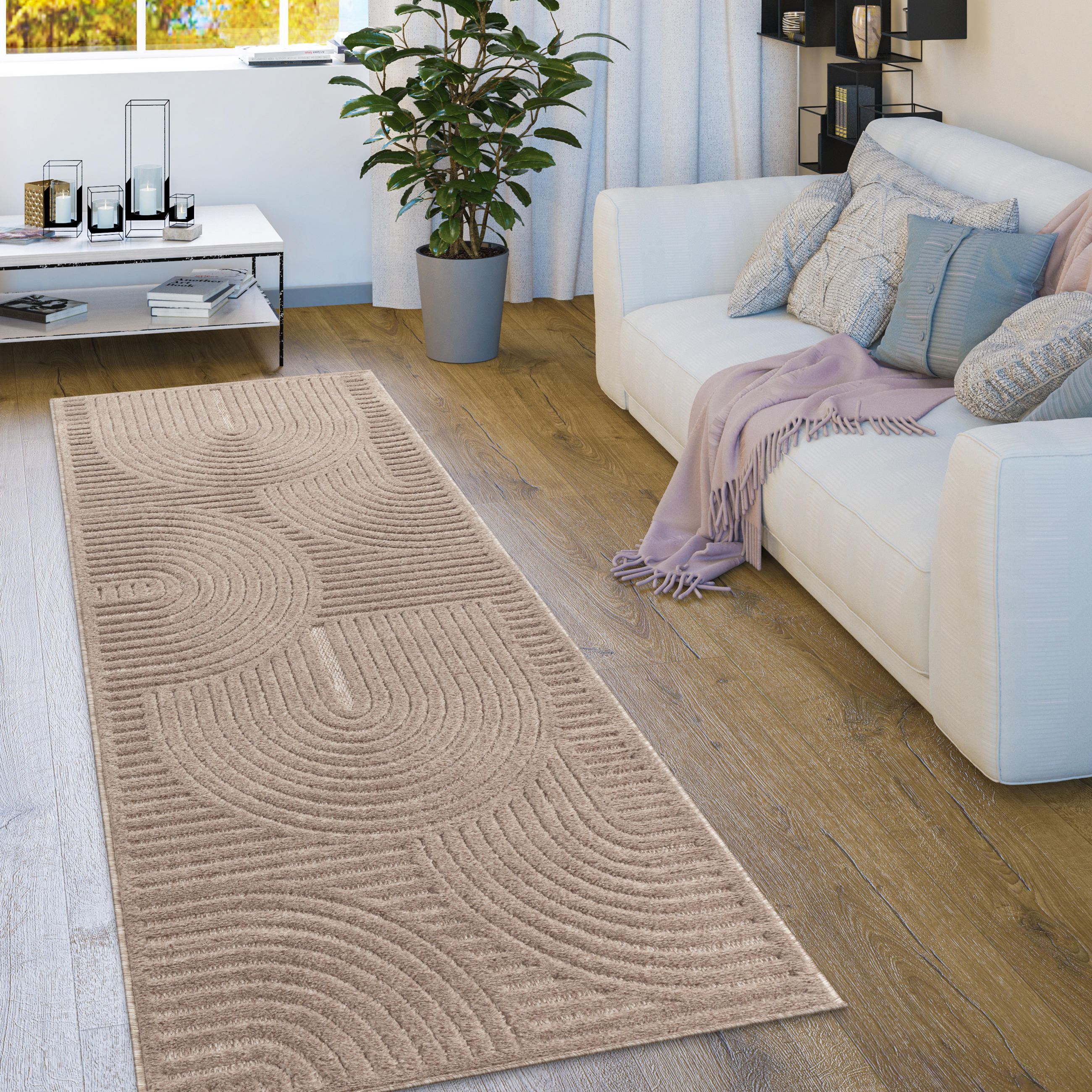 OUTDOORTEPPICH 80/250 cm Livorno 674 - Beige, Textil (80/250cm) - Paco Home
