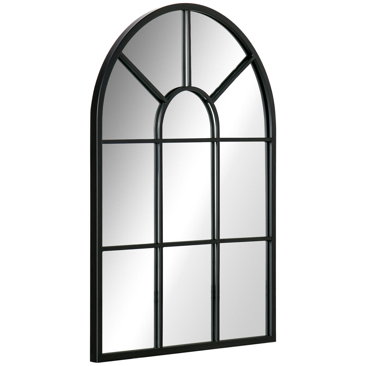WANDSPIEGEL DE-08818 Schwarz - Schwarz, Metall (70/50/2cm) - ComfortXL