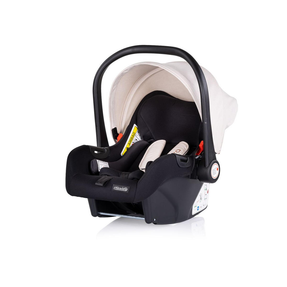 KOMBIKINDERWAGEN Ultera 3 in 1 beige Babyschale Fußabdeckung klappbar Korb - Beige, Metall (75/56/102cm) - Chipolino