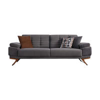 SOFA New Oase 2-Sitzer Webstoff Beige - Beige, Textil/Metall (195/89/98cm)