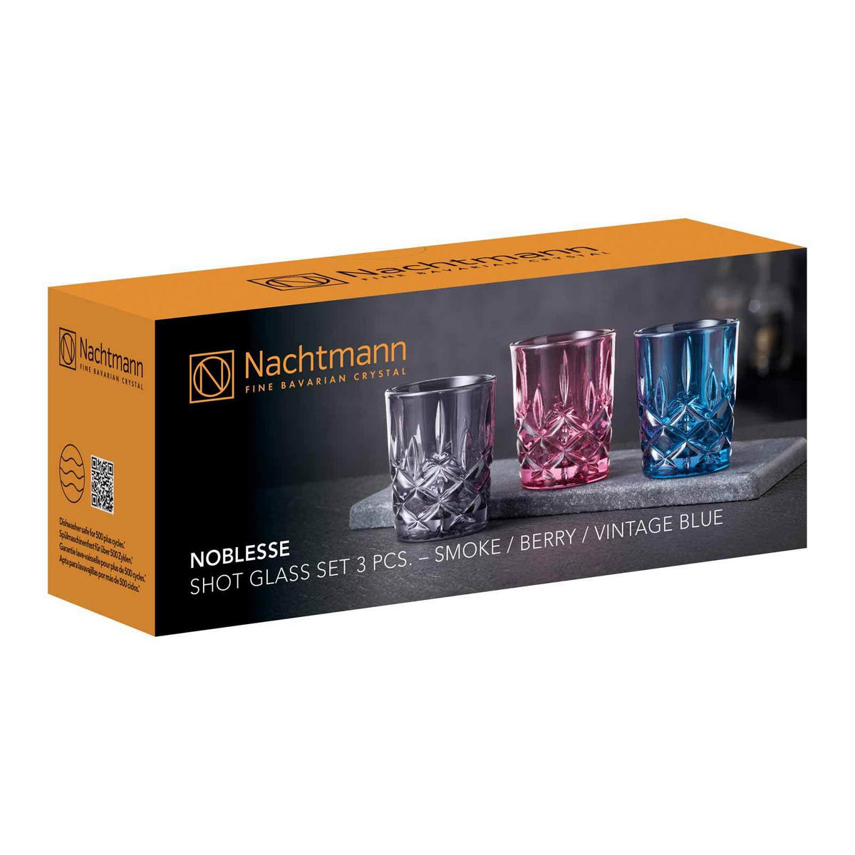 STAMPER MIXED COLORS Noblesse bunt 55 ml 6er Set - Multicolor, Glas (0.055L) - Nachtmann