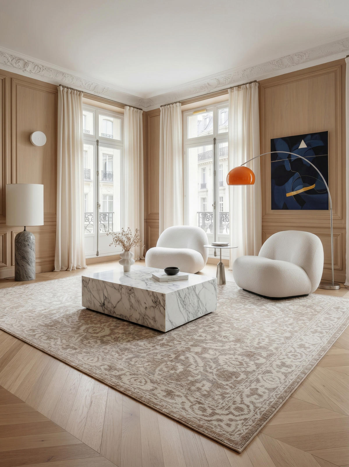 TEPPICH aus recycelten Fasern im Designstil beige - Beige, Textil (120/170cm) - AFK Living