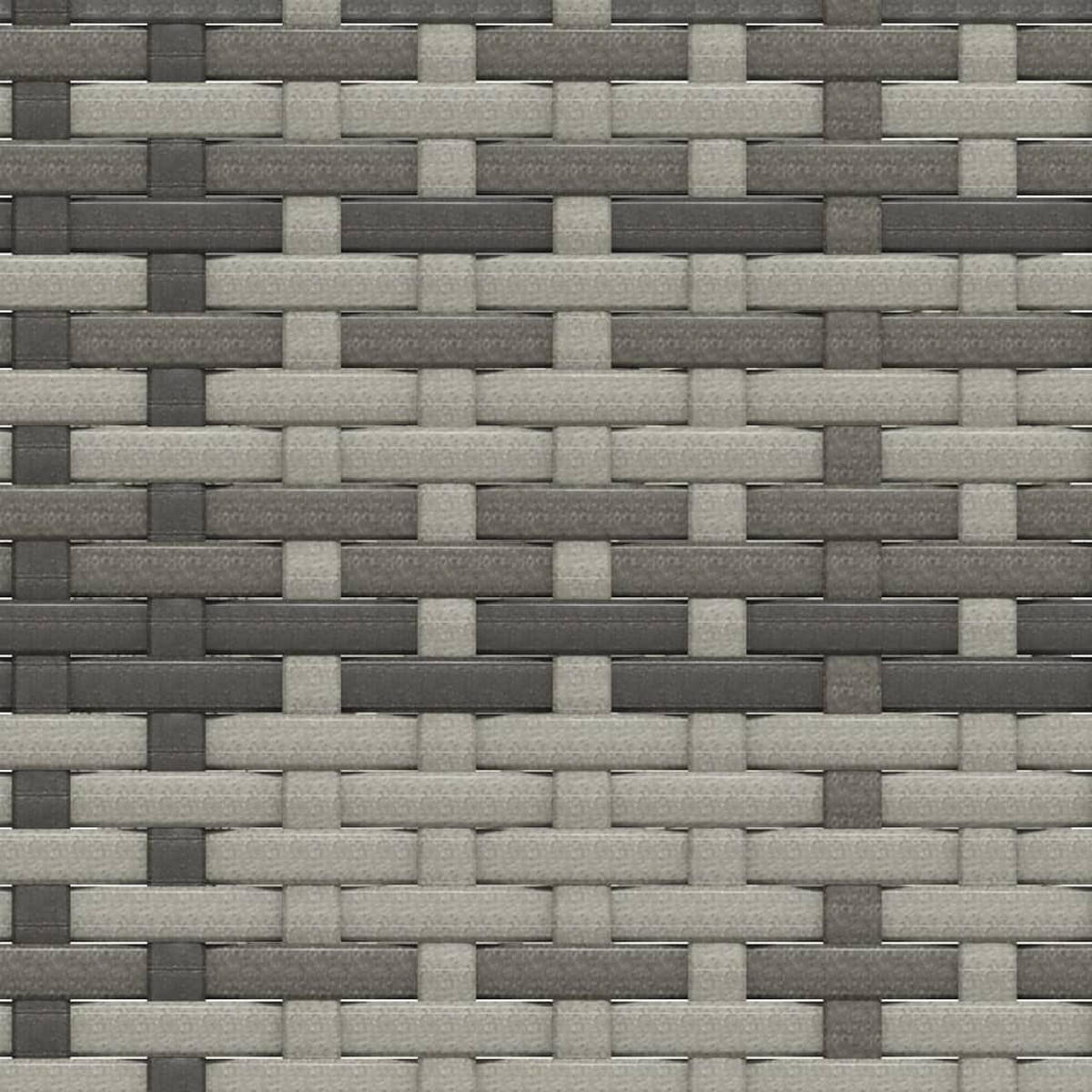 LOUNGEGARNITUR mit Auflagen und 48 cm Couchtisch, aus Poly Rattan, Grau, 3-teiliges Set - Grau, Kunststoff - vidaXL