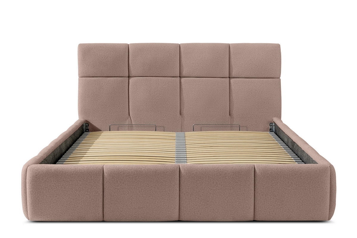POLSTERBETT ALTOS, rosa - Rosa, Holz/Holzwerkstoff (140/200cm) - KONSIMO®