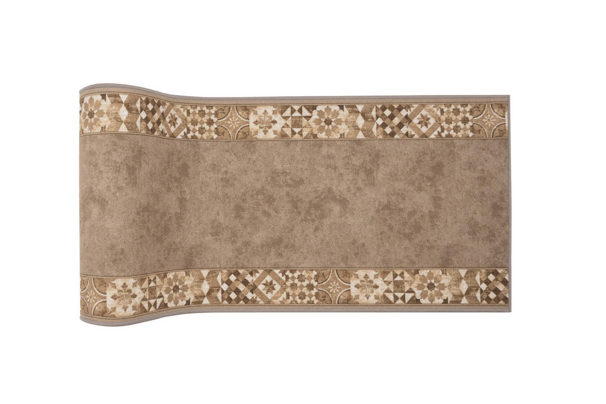 TEPPICHLÄUFER Anti-Rutsch Beige rutschfest Gummiunterlage 100/600 cm - Beige, Textil (100/600cm) - Tapiso