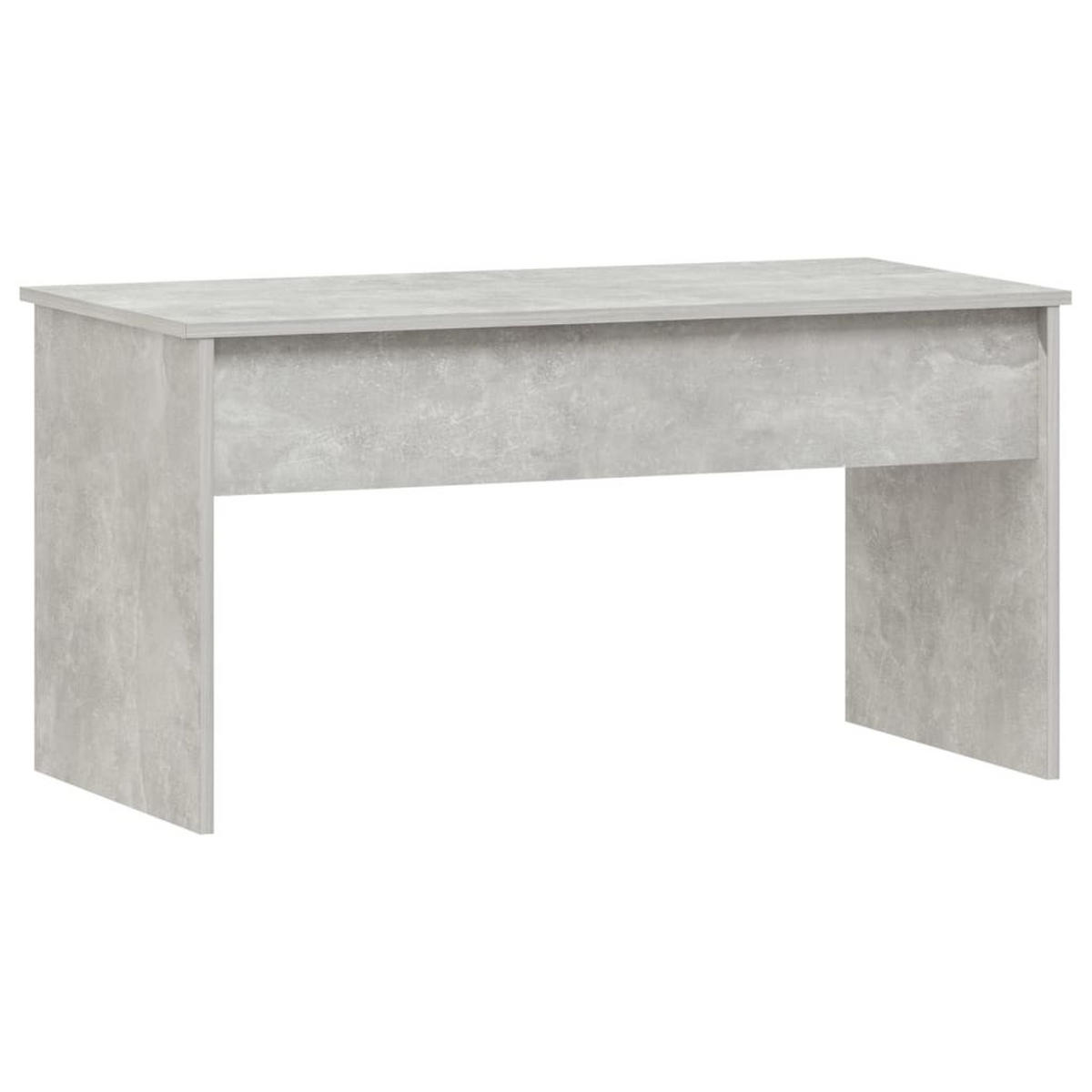 COUCHTISCH Betongrau 102x50,5x52,5 cm Holzwerkstoff - Grau, Holzwerkstoff (102/50.5/52.5cm) - furnicato