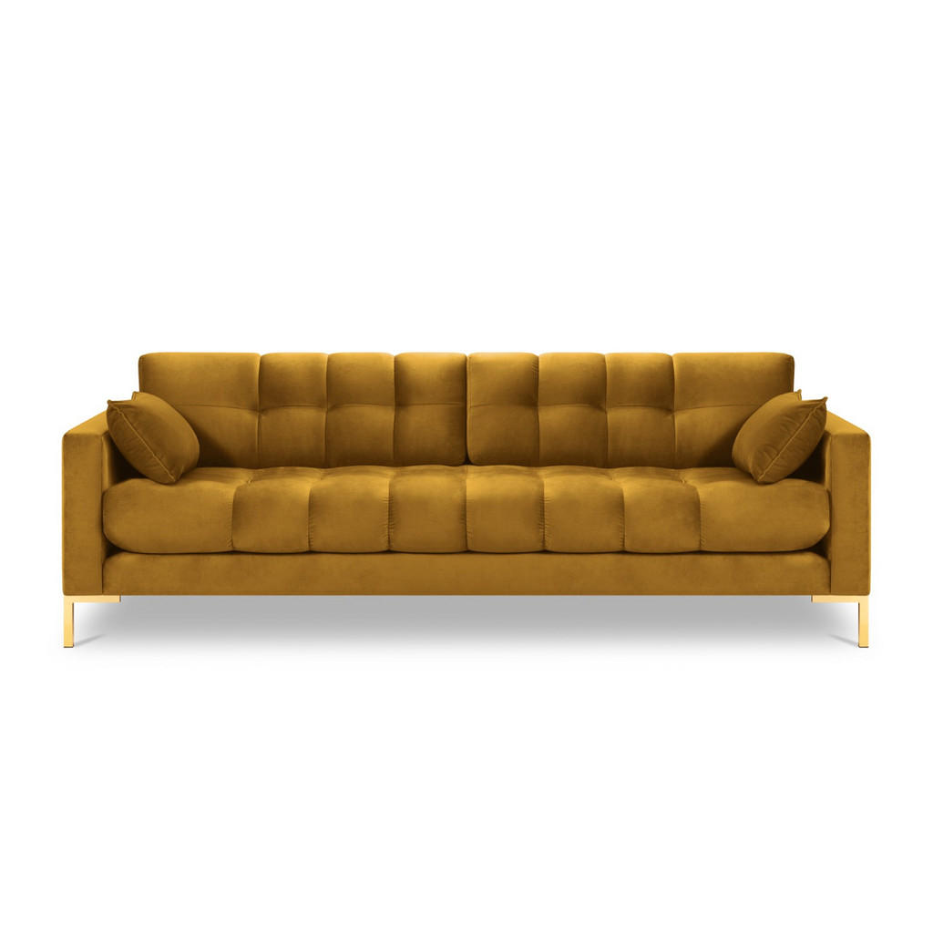 Thumbnail - Micadoni Sofa, Gelb, Textil, 4-Sitzer, 92x75x217 cm, Hergestellt in Europa, Oeko-Tex®, Wohnzimmer, Sofas & Couches, Sofa...