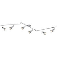 LED DECKENLEUCHTE DANTE Silber Chrom - Silberfarben, Metall (145/8.5/17.5cm) - Globo Lighting