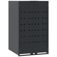 MÜLLTONNENBOX Gorilo für 1 Tonne Anthrazit 69x79x117 cm - Anthrazit, Metall (69/117/79cm) - DELUKE