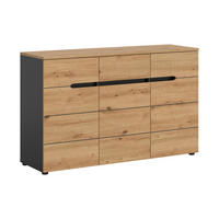 KOMMODE Canu Artisan 130/41/81 cm - Grau, Holzwerkstoff (130/81/41cm) - Xonox