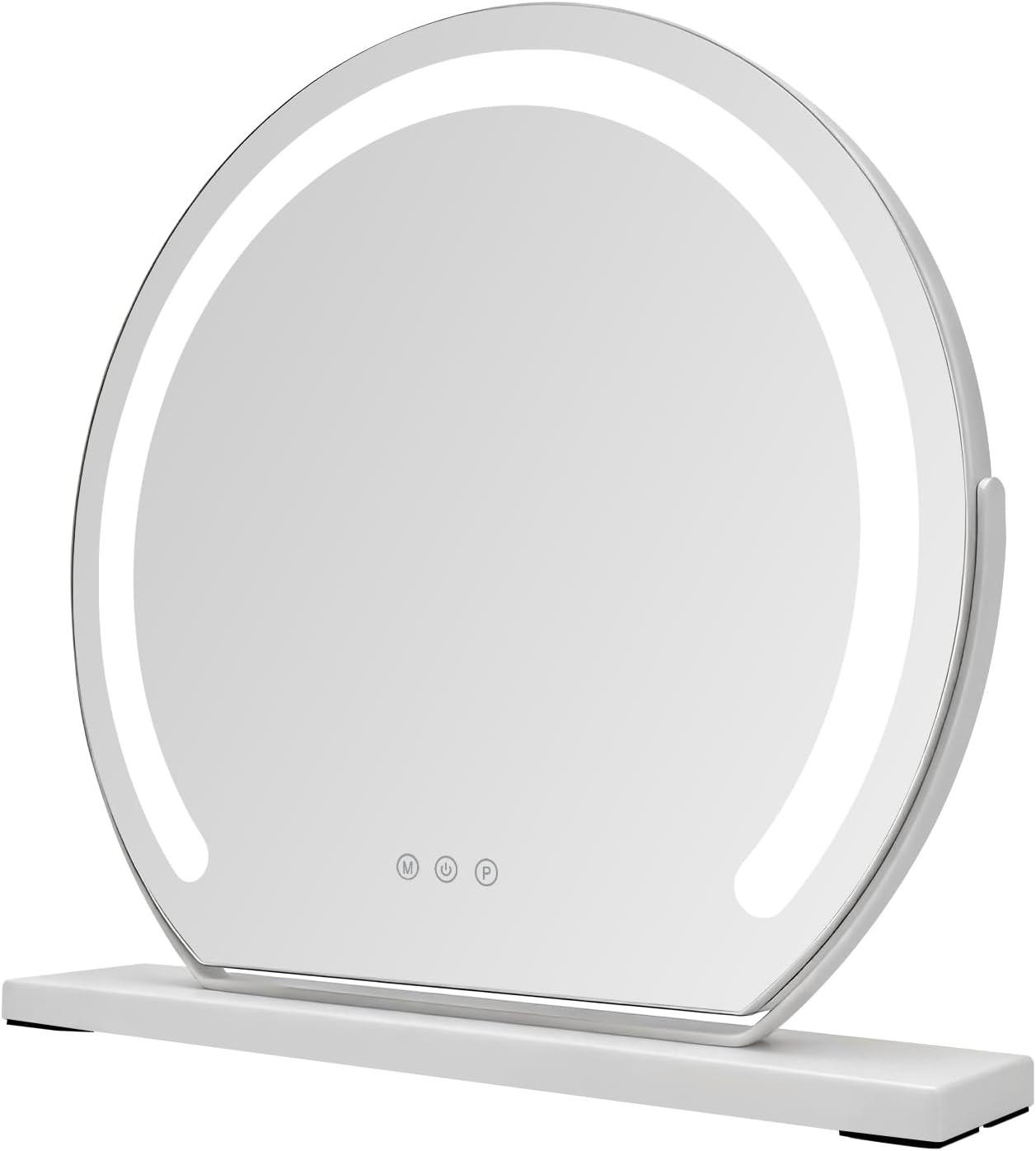 LED Schminkspiegel 10/40/38cm - Weiß, Glas (10/38/40cm) - Nettlife
