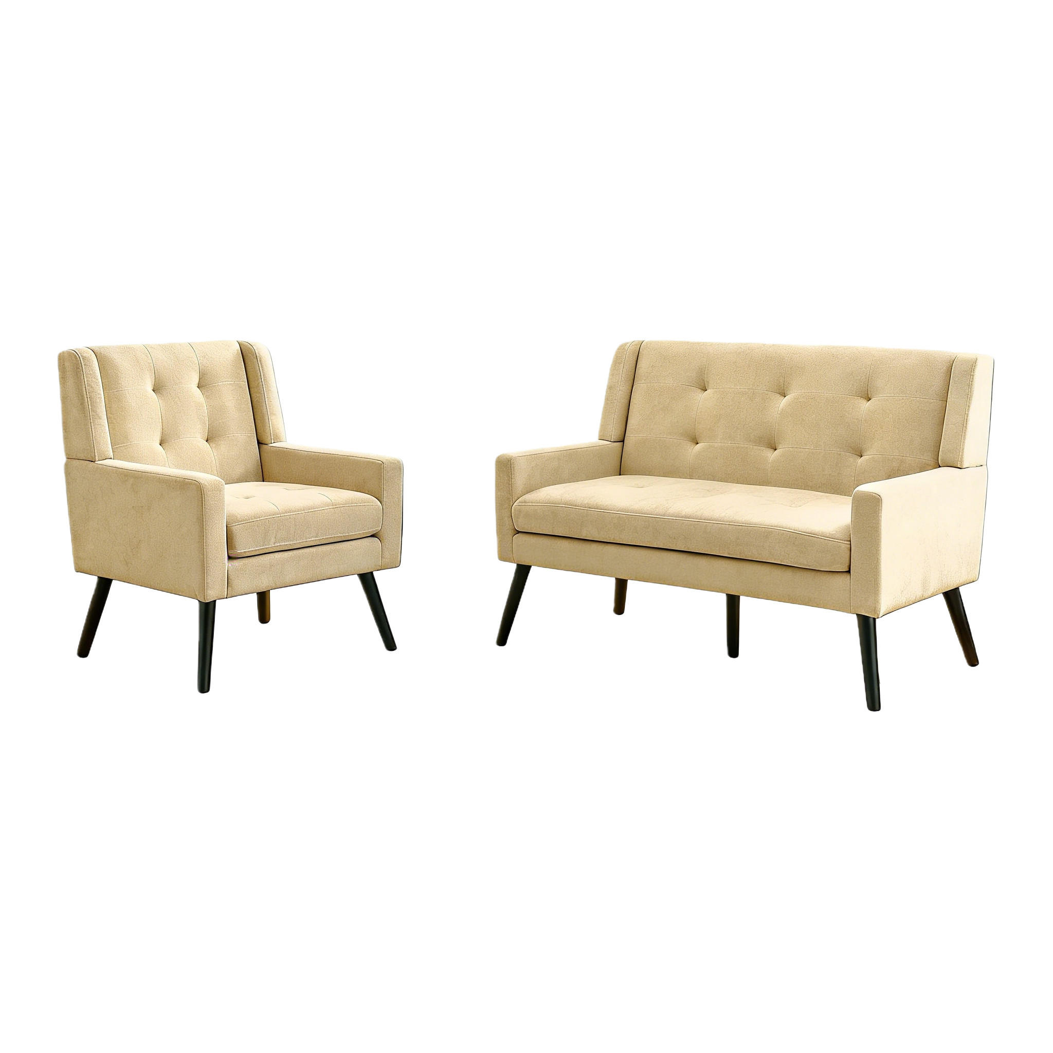 ComfortXL Sitzgarnitur Beige 120x88x75 cm