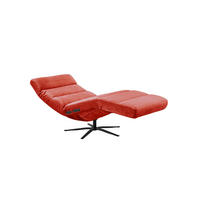 RELAXLIEGE ALINA Rot Cord - Rot/Schwarz, Textil/Metall (82/115/156cm) - KAWOLA