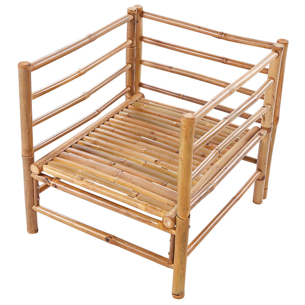 GARTENSTUHL Holz Taupe Cerreto - Hellbraun/Beige, Holz (63/80/68cm) - Beliani