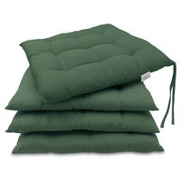 STUHLKISSEN, 4er-Set, 40x40 cm, Grün - Dunkelgrün, Textil (40/40/3cm) - Zollner