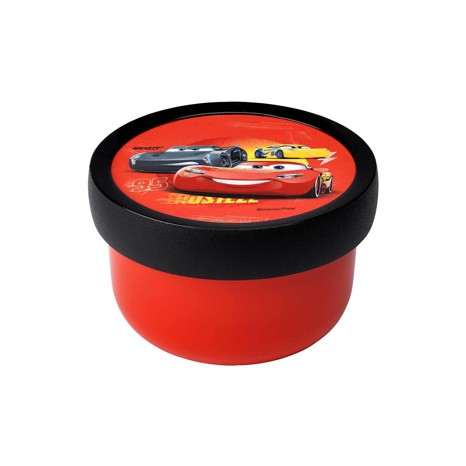 FRUCHTBOX MIT GABEL Campus Cars 300 ml - Rot, Kunststoff (6.7/10.4/6.7cm) - Mepal