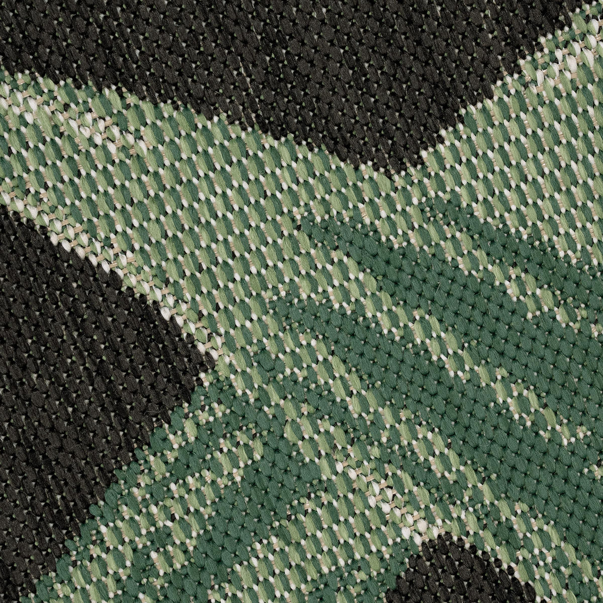 OUTDOORTEPPICH 160/160 cm Ostende 552 - Schwarz, Textil (160/160cm) - Paco Home