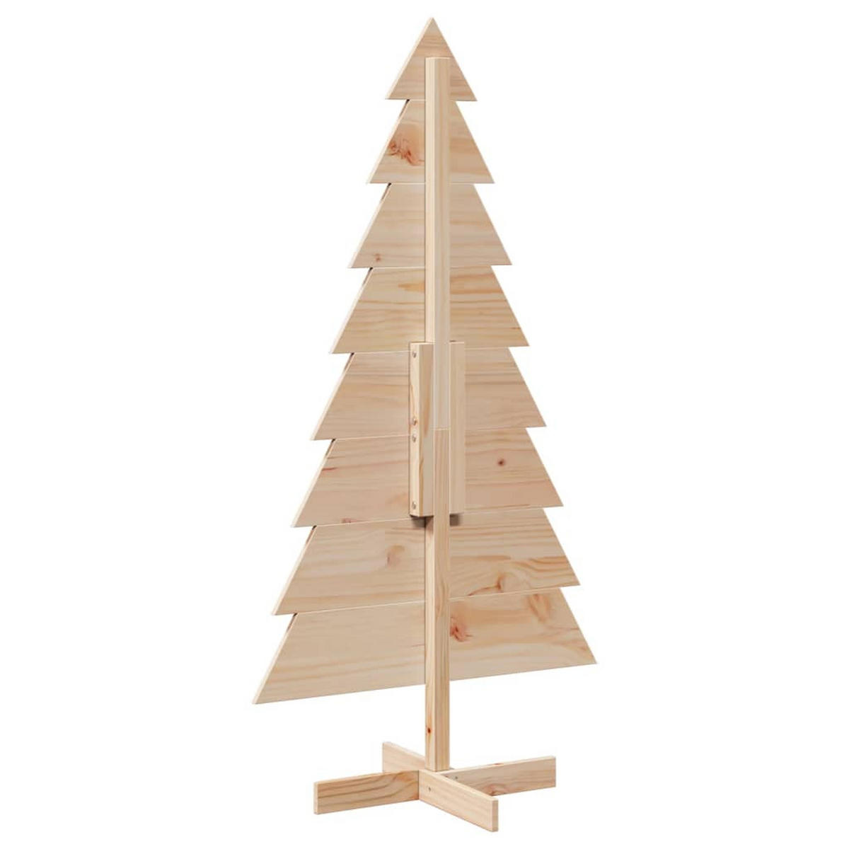 WEIHNACHTSBAUM Holz 76/50/150 Cm Braun Massivholz Kiefer - Braun, Holz (150cm) - vidaXL