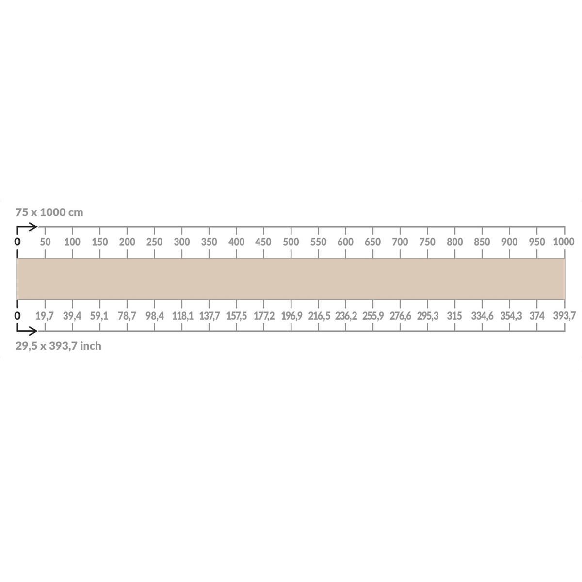 BALKON SICHTSCHUTZ Macchiato 600/75 cm - Beige, Kunststoff (600/75cm) - Bilderwelten