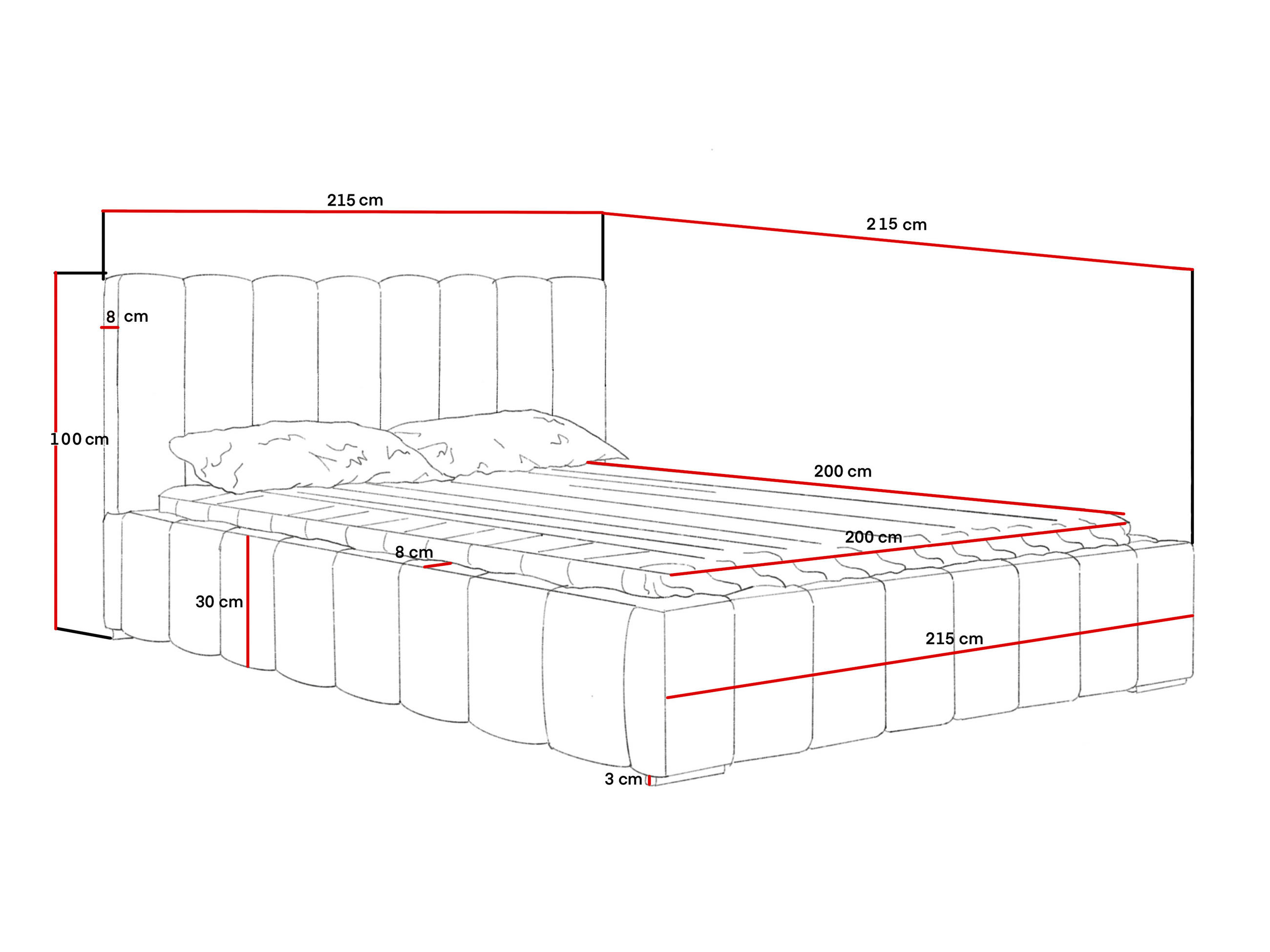 Thumbnail - Marpur Polsterbett, Orange, Textil, Höhe ca. 18 cm, 200x200 cm, Oeko-Tex® Standard 100, Schlafzimmer, Betten, Polsterbet...