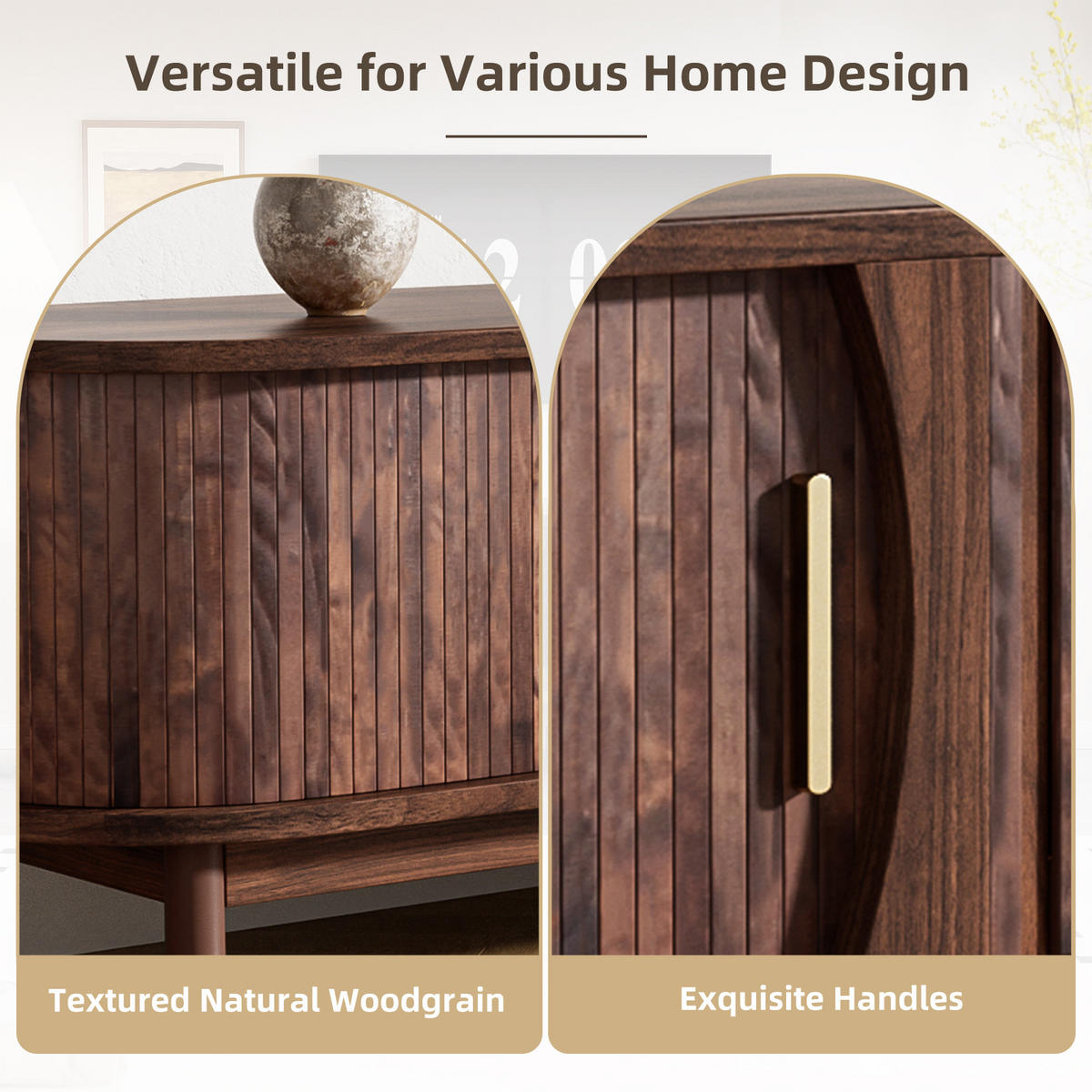 TV-MÖBEL Palermo Braun 165/39.5/46 cm - Braun, Holzwerkstoff (165/46/39.5cm) - PANGIVO