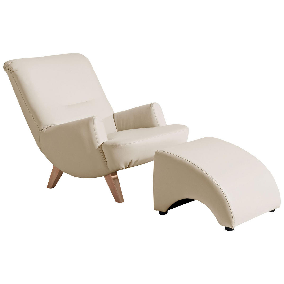 COCKTAILSESSEL Kajsa Kunstleder beige - Beige, Kunststoff (71/80/101cm) - 58aufmkessel
