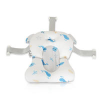 BABYBADEWANNE Badekissen Sea Stars HA-B48 blau Badeauflage, Kunststoff Clips, ab Geburt - Blau, Textil (44/33cm) - Moni