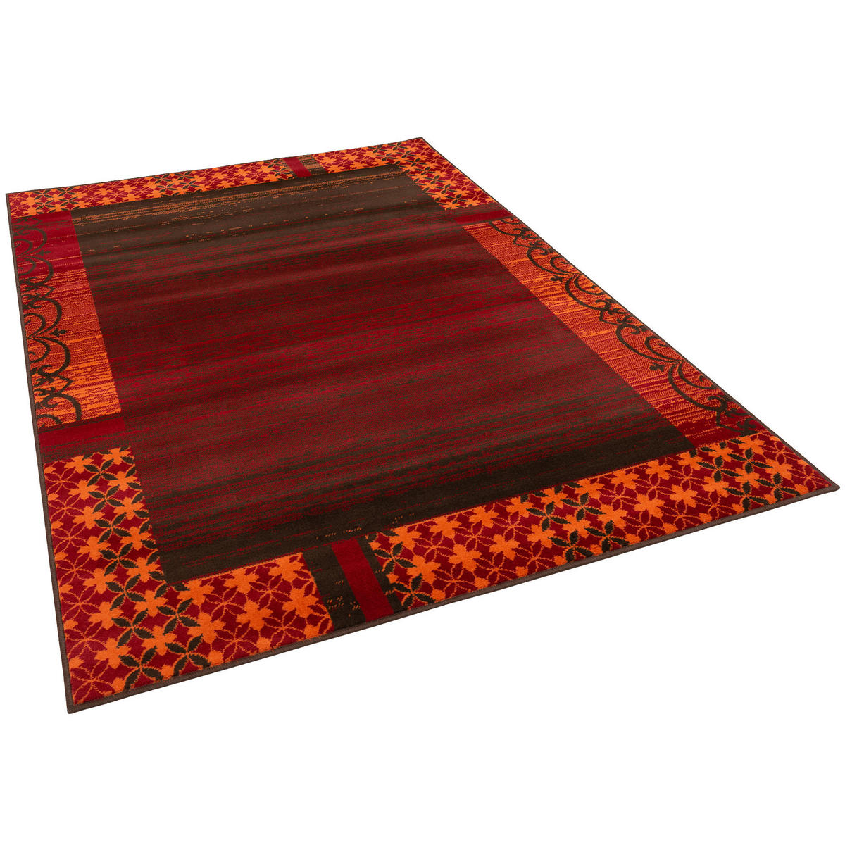 MODERN DESIGNER VELOURS TEPPICH SAMBA - Rot, Textil (160/230cm) - Pergamon