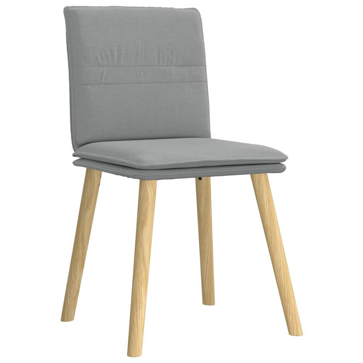 ESSZIMMERSTÜHLE 2 Stk. Hellgrau Stoff 45*54*86cm - Hellgrau, Metall (45/86/54cm) - ZMH