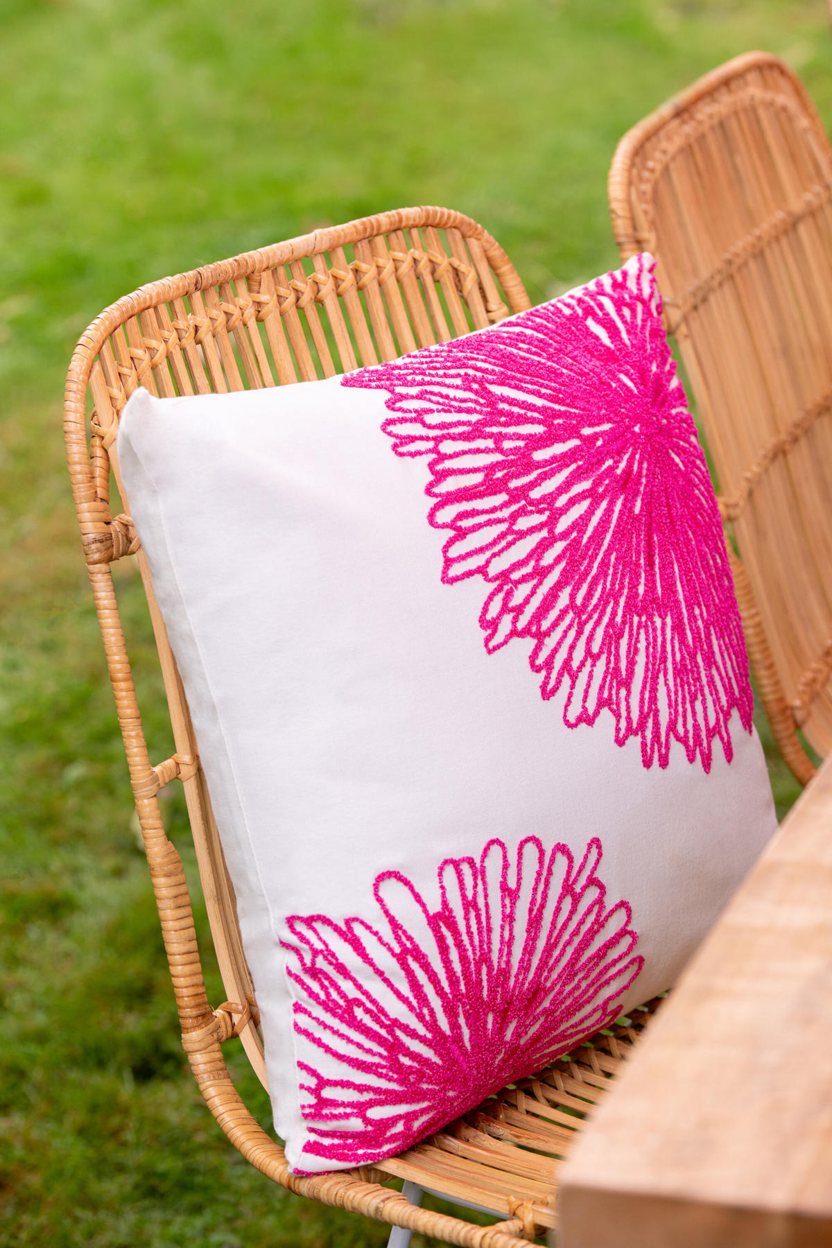 KISSEN BLUMEN Multi - Pink, Textil (45/45cm) - J-Line